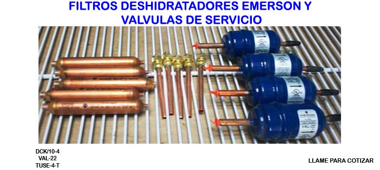 los mejores filtros deshidratadores emerson y appliparts