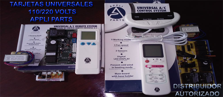 tarjetas universales para aire acondicionado appliparts